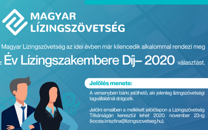 Év Lízingszakembere 2020 - indul a jelölés!